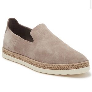Vince Dillon Espadrille Sneakers Suede Leather Tan Beige Slip On Loafers: 9.5M